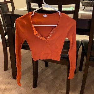 Long sleeve October Crop Top!